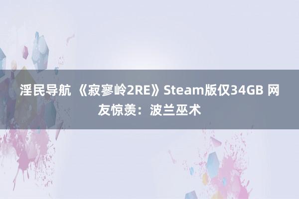 淫民导航 《寂寥岭2RE》Steam版仅34GB 网友惊羡：波兰巫术