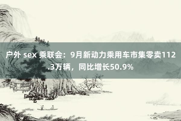 户外 sex 乘联会：9月新动力乘用车市集零卖112.3万辆，同比增长50.9%
