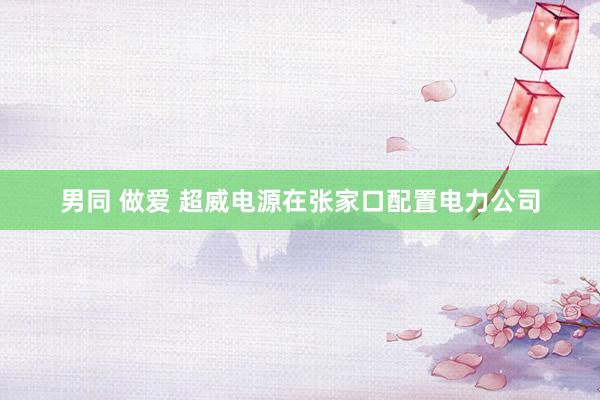 男同 做爱 超威电源在张家口配置电力公司