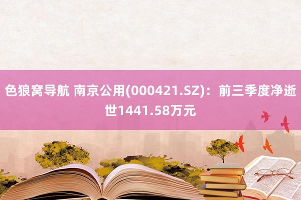 色狼窝导航 南京公用(000421.SZ)：前三季度净逝世1441.58万元
