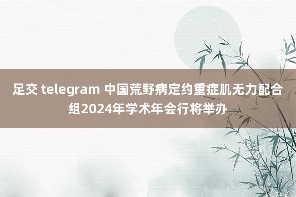 足交 telegram 中国荒野病定约重症肌无力配合组2024年学术年会行将举办