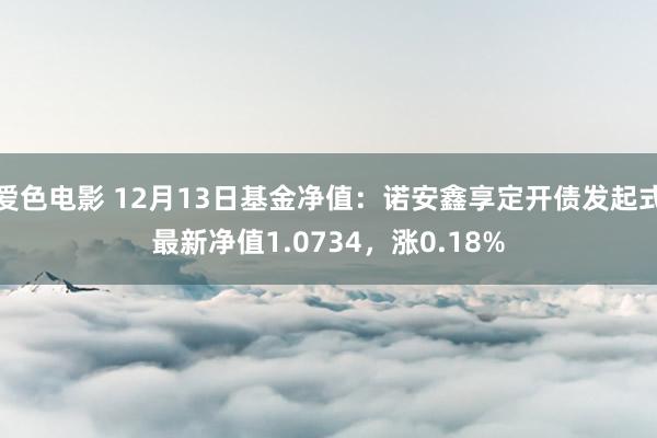 爱色电影 12月13日基金净值：诺安鑫享定开债发起式最新净值1.0734，涨0.18%
