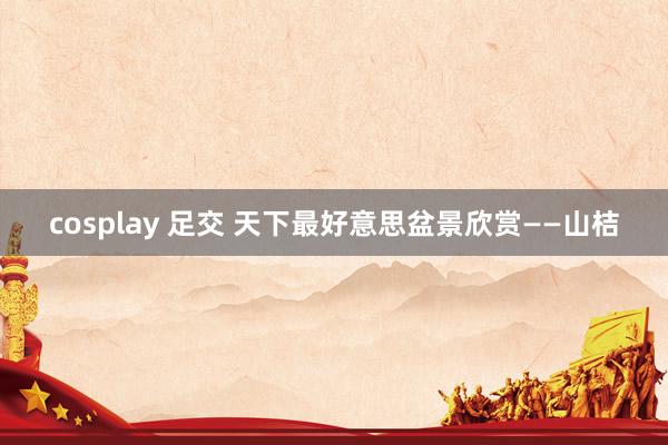 cosplay 足交 天下最好意思盆景欣赏——山桔