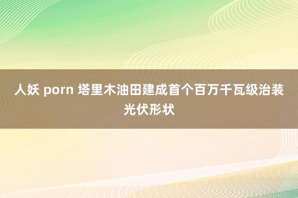 人妖 porn 塔里木油田建成首个百万千瓦级治装光伏形状
