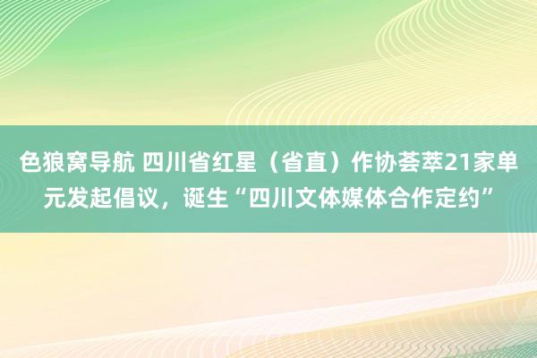 色狼窝导航 四川省红星（省直）作协荟萃21家单元发起倡议，诞生“四川文体媒体合作定约”