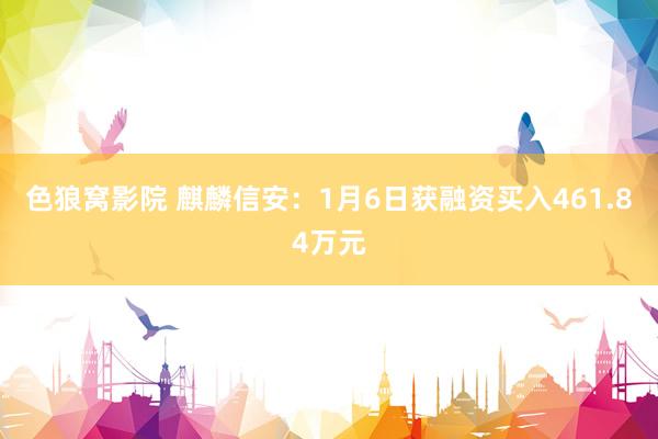 色狼窝影院 麒麟信安：1月6日获融资买入461.84万元