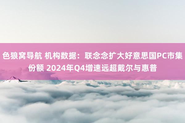 色狼窝导航 机构数据：联念念扩大好意思国PC市集份额 2024年Q4增速远超戴尔与惠普