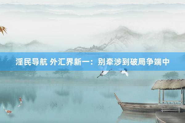 淫民导航 外汇界新一：别牵涉到破局争端中