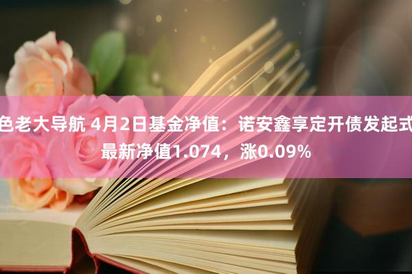 色老大导航 4月2日基金净值：诺安鑫享定开债发起式最新净值1.074，涨0.09%