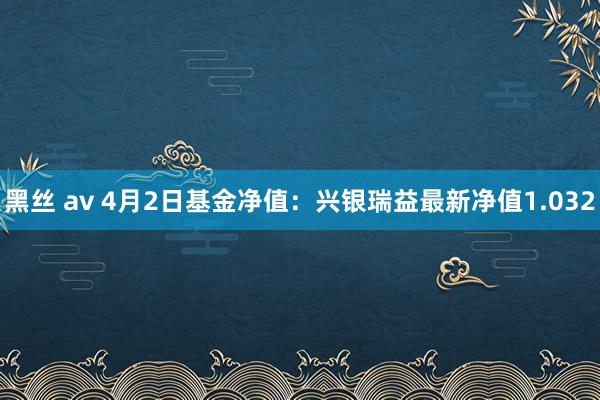 黑丝 av 4月2日基金净值：兴银瑞益最新净值1.032