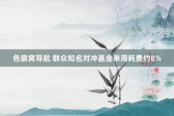 色狼窝导航 群众知名对冲基金单周耗费约8%