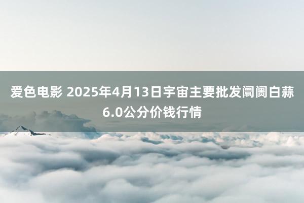 爱色电影 2025年4月13日宇宙主要批发阛阓白蒜6.0公分价钱行情