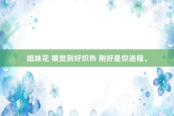 姐妹花 嗅觉到好炽热 刚好是你进程。